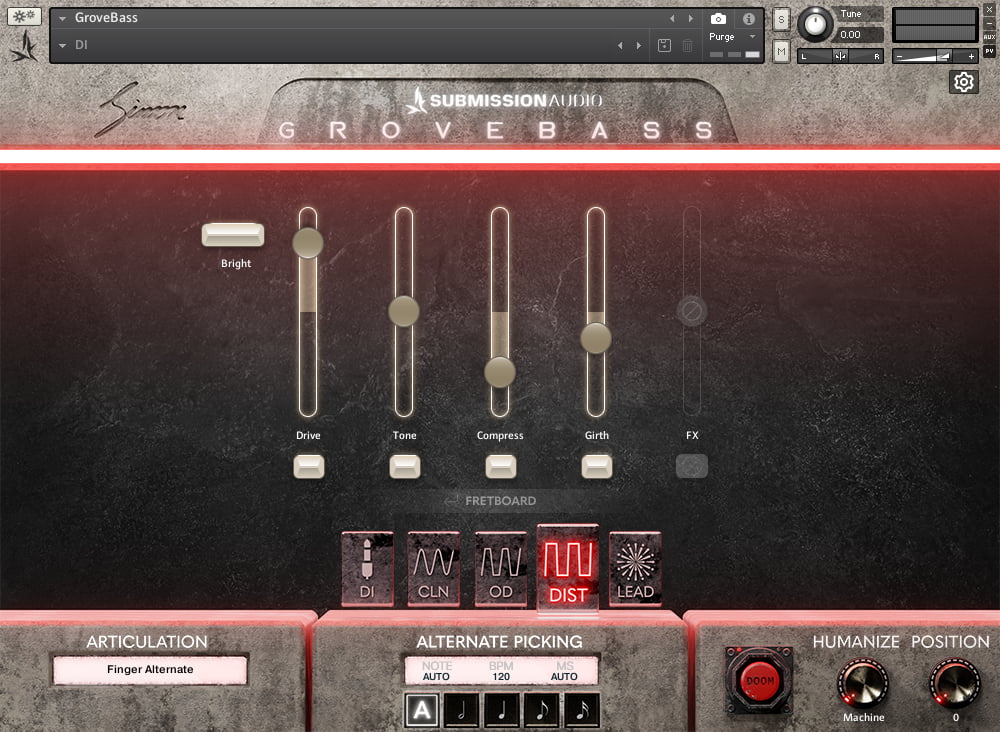 sound mixer slider buttons on metallic casing forming an alternate